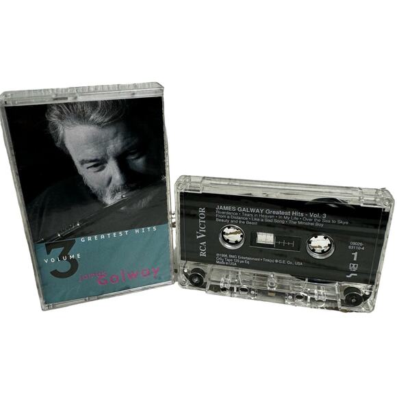 James Galway Greatest Hits Volume 3 1998 BMG Cassette Tape Vintage RCA Victor - Picture 1 of 6